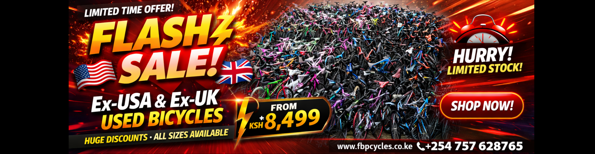 ex USA & ex UK Used bicycles flash sale